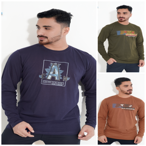 Men's Long T-shirt Combo (3pcs)