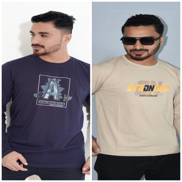 Men's Long T-shirt Combo (2pcs)