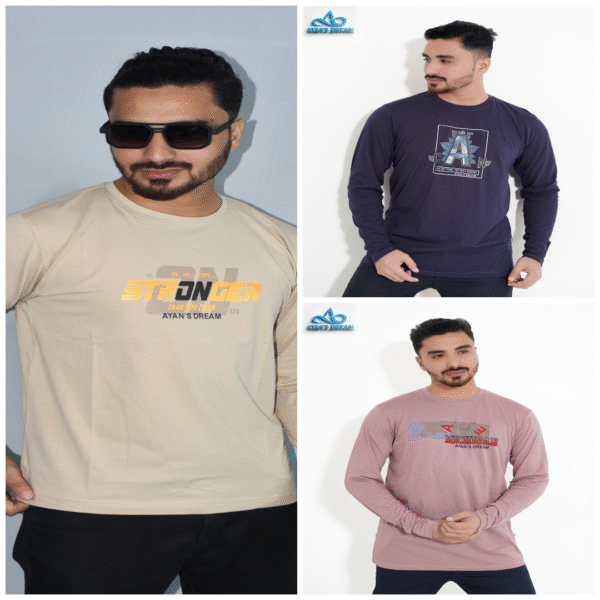 Men's Long T-shirt Combo (3pcs)