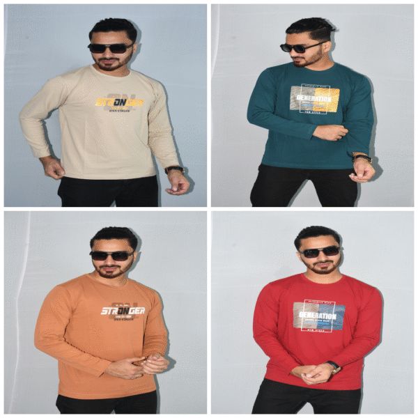 Men's Long T-shirt Combo (4pcs)